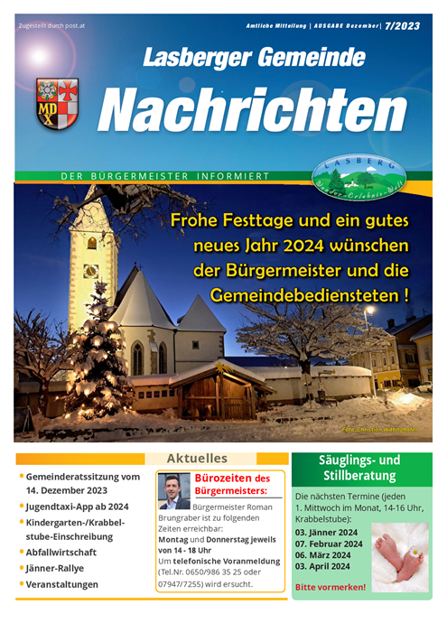 Lasberger Gemeindenachrichten Ausgabe 7/2023